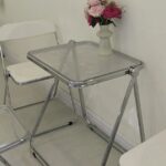 clear foldable desk