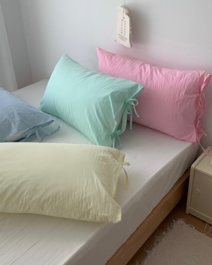 plain ribbon pillowcase - 画像 (5)