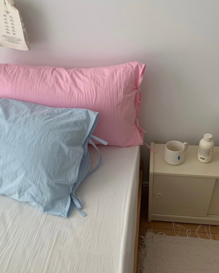 plain ribbon pillowcase - 画像 (6)