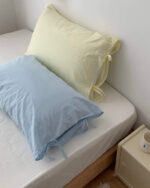 plain ribbon pillowcase - 画像 (2)