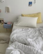 milky ribbon pillowcase - 画像 (2)