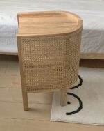 rattan half moon cabinet table - 画像 (4)