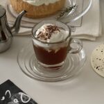 rubis glass cup&saucer