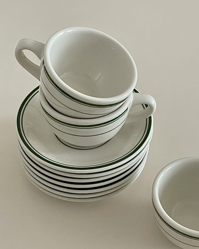 green round tea cup&saucer - 画像 (7)