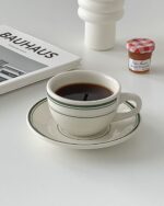 green round tea cup&saucer - 画像 (6)