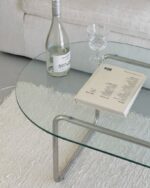 glass oval table - 画像 (2)