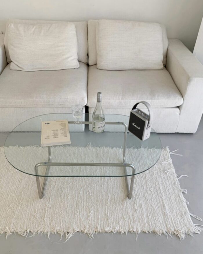 glass oval table - 画像 (7)