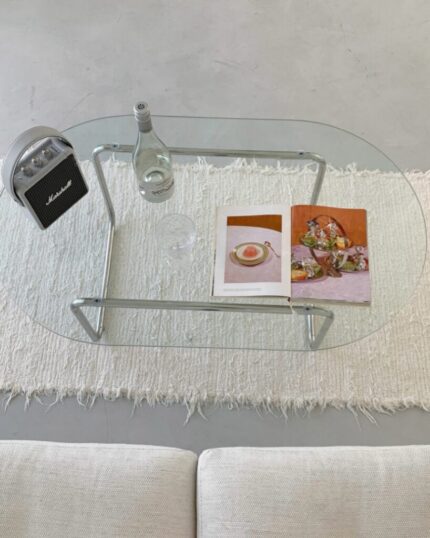 glass oval table