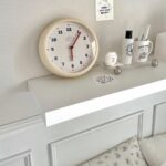 creamy wall clock