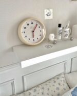 creamy wall clock