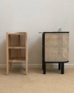 rattan half moon cabinet table - 画像 (6)