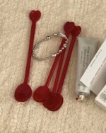 glass heart spoon