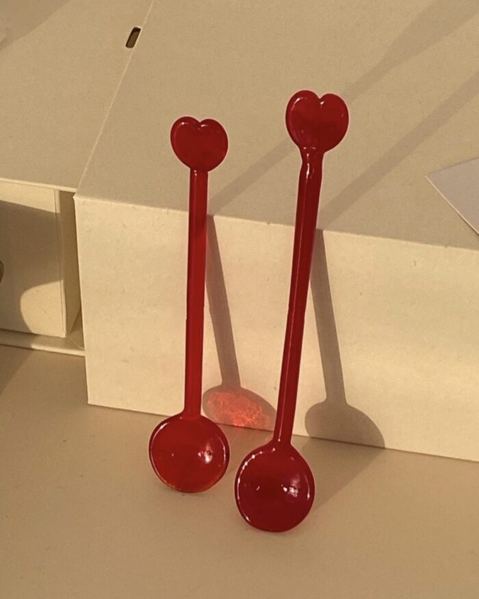IMG_2646 glass heart spoon - 画像 (5)