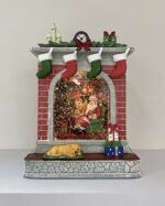 Xmas brick fireplace orgel lamp - 画像 (6)
