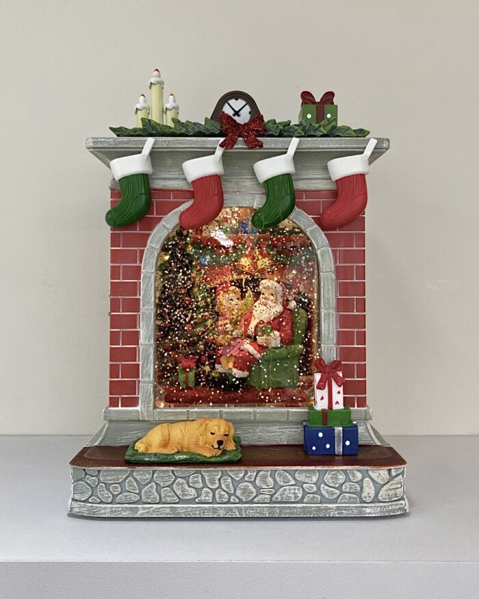 IMG_2626 Xmas brick fireplace orgel lamp - 画像 (6)