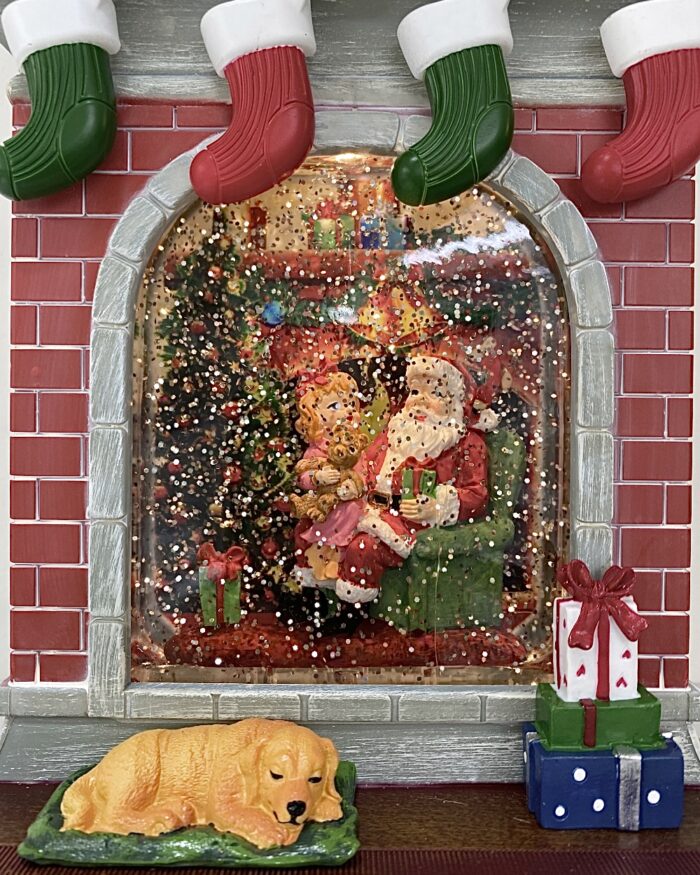 IMG_2627 Xmas brick fireplace orgel lamp - 画像 (4)