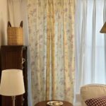 honey floral curtain