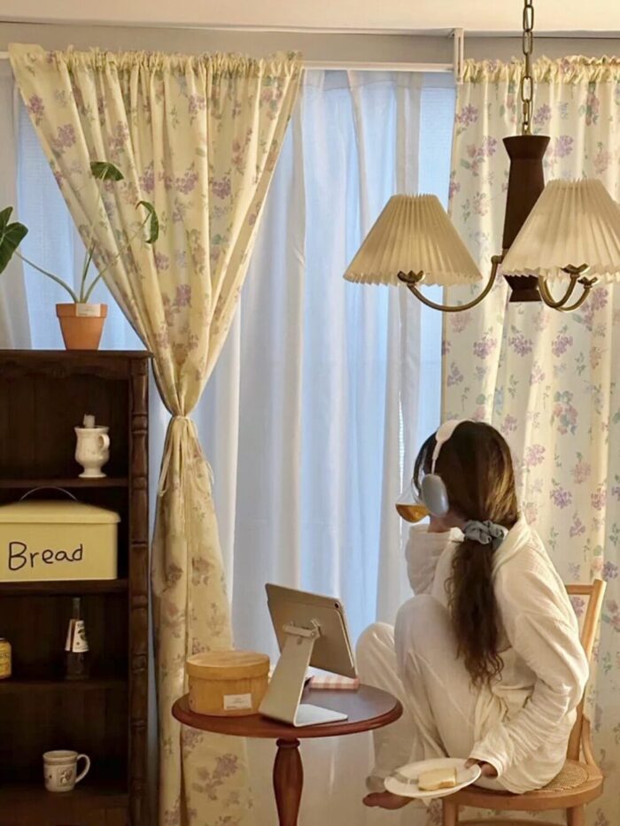 honey floral curtain - 画像 (2)