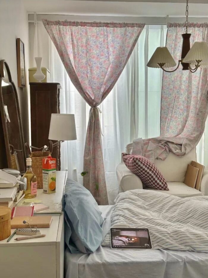 flower roungh curtain - 画像 (6)