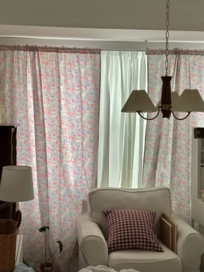 flower roungh curtain - 画像 (3)