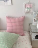 tartan check cushion cover