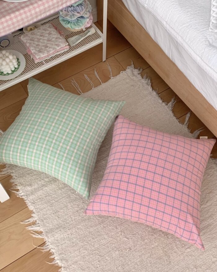 tartan check cushion cover - 画像 (3)