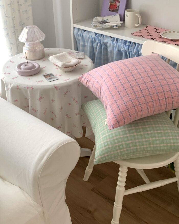 tartan check cushion cover - 画像 (9)