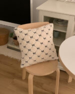 black tie cushion cover