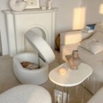 cloudy storage box stool