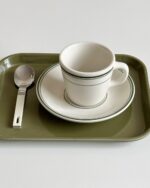 green tall tea cup&saucer - 画像 (5)
