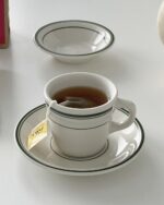 green tall tea cup&saucer - 画像 (2)
