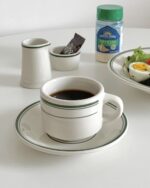 green short tea cup&saucer - 画像 (2)