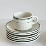 green short tea cup&saucer