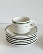 green short tea cup&saucer