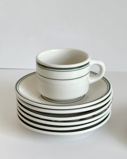 green short tea cup&saucer