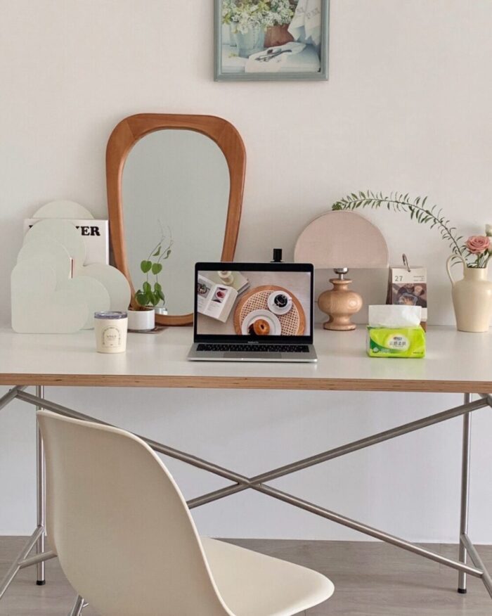 IMG_0310 natural shape wall mirror - 画像 (3)