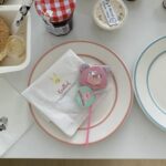 baby peach rim plate - 画像 (4)