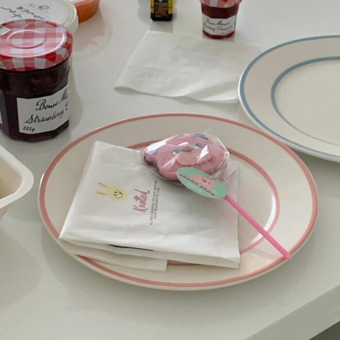 IMG_2334 baby peach rim plate - 画像 (3)