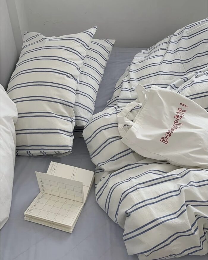 breeze stripe bedding cover set - 画像 (5)