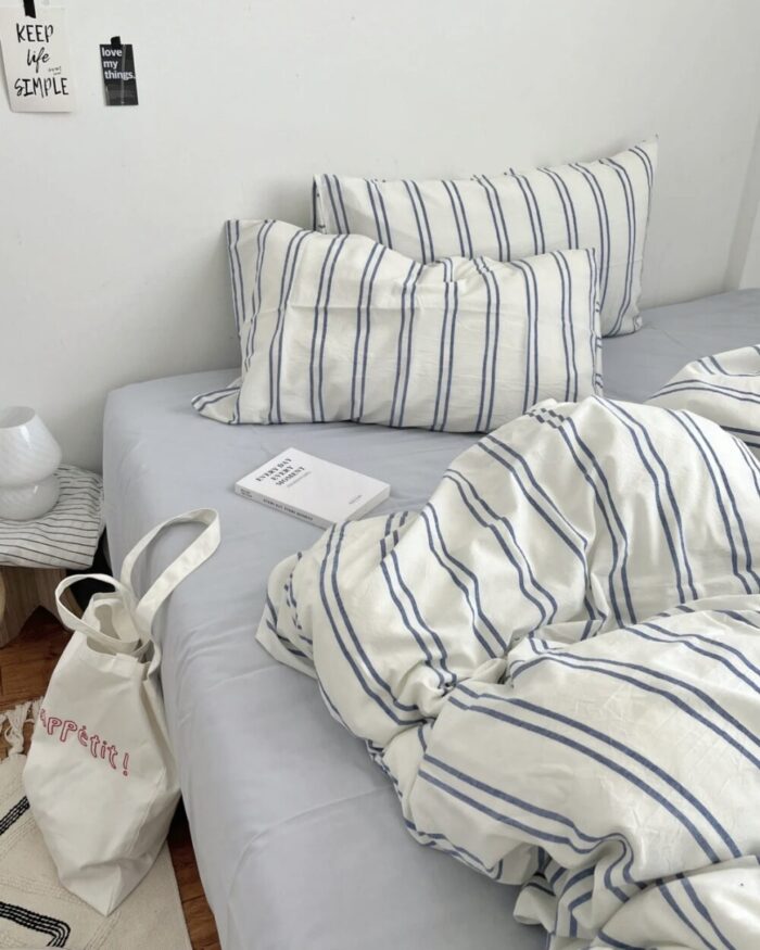 breeze stripe bedding cover set - 画像 (4)