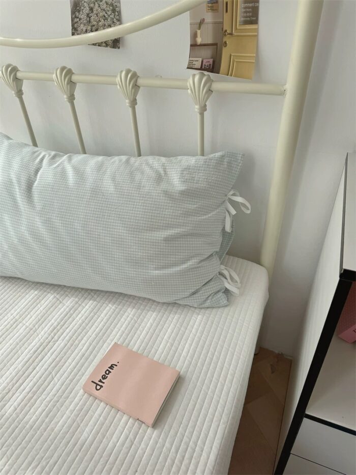 gingham tie pillowcase - 画像 (12)