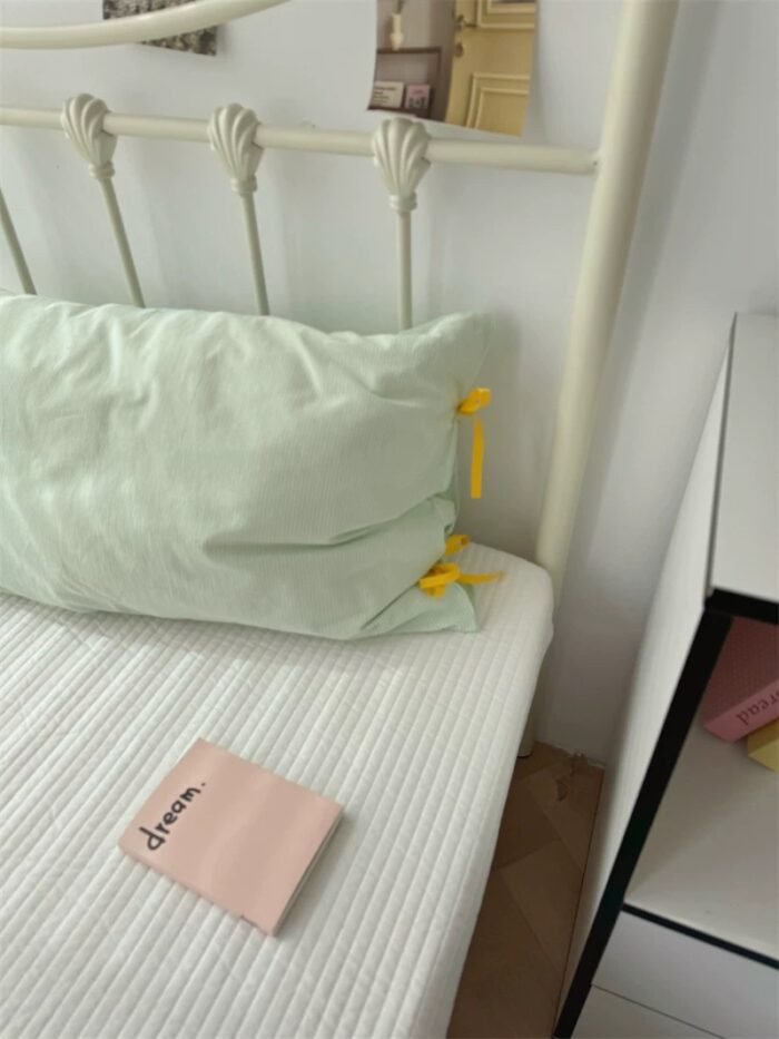 gingham tie pillowcase - 画像 (10)