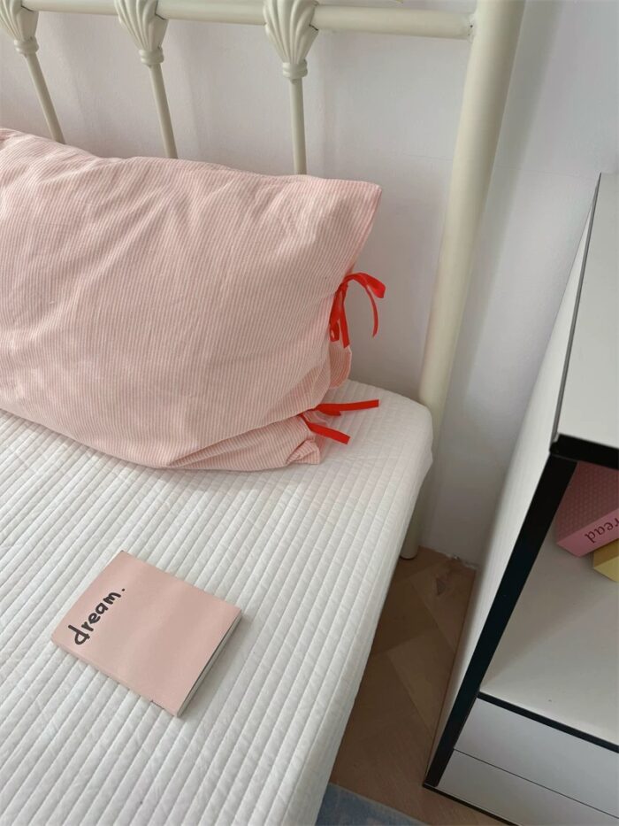 gingham tie pillowcase - 画像 (8)