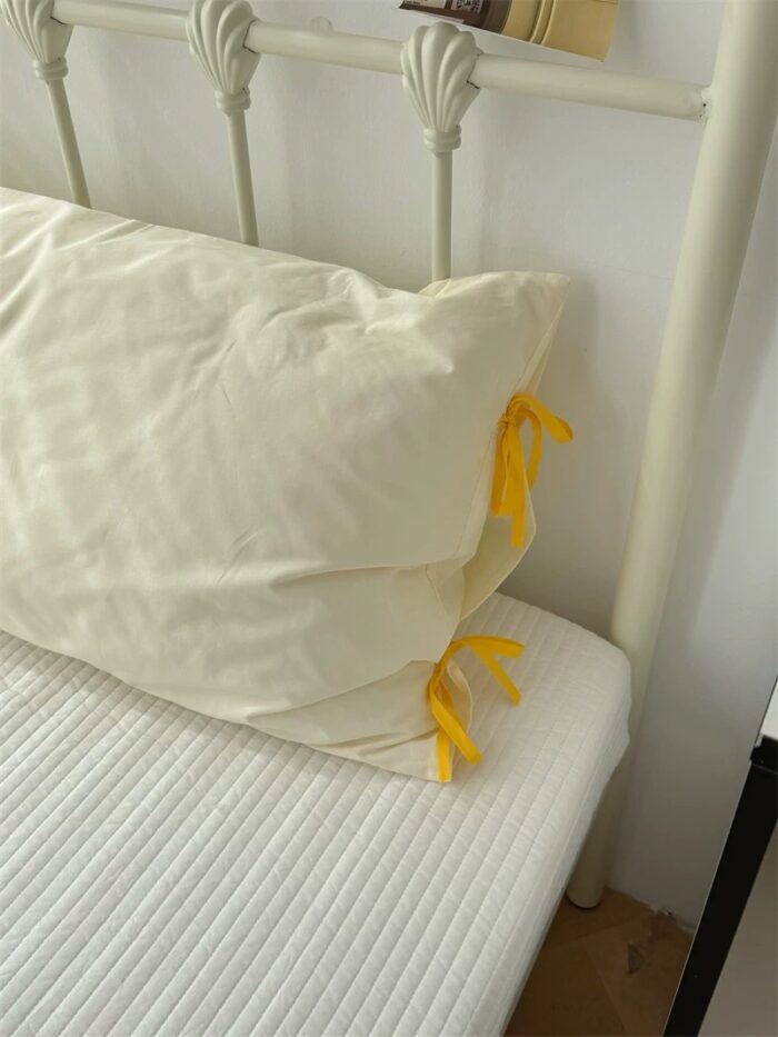 IMG_3210 butter cotton tie pillowcase - 画像 (7)