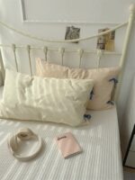 gingham tie pillowcase - 画像 (3)