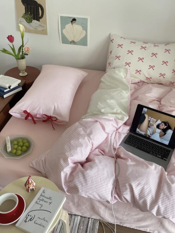 stripe tie bedding cover set - 画像 (12)