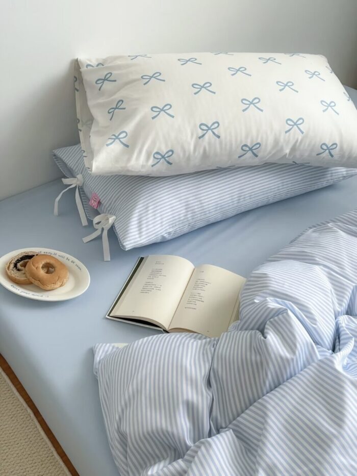 stripe tie bedding cover set - 画像 (2)