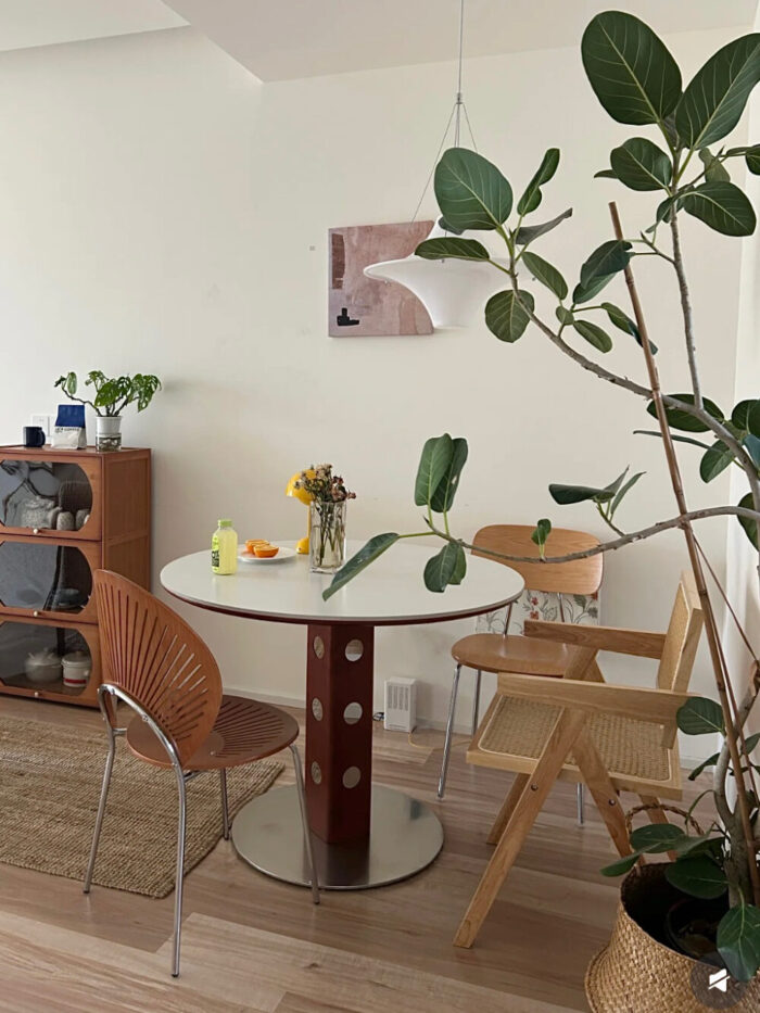 trio round wood table - 画像 (3)