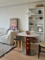 trio round wood table - 画像 (5)