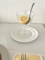 Italy pear glass cup